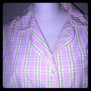LILLY PULITZER 2-Piece Pld Pink/Green Pajamas Sz M